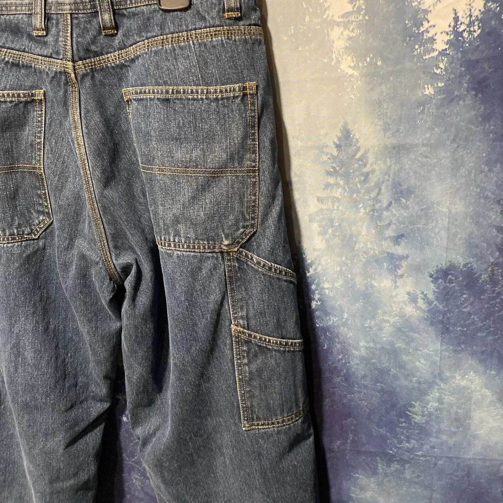 VINTAGE Faded Glory Carpenter Jeans 34x32 Lined